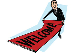 Roll out the welcome mat for website visitors!