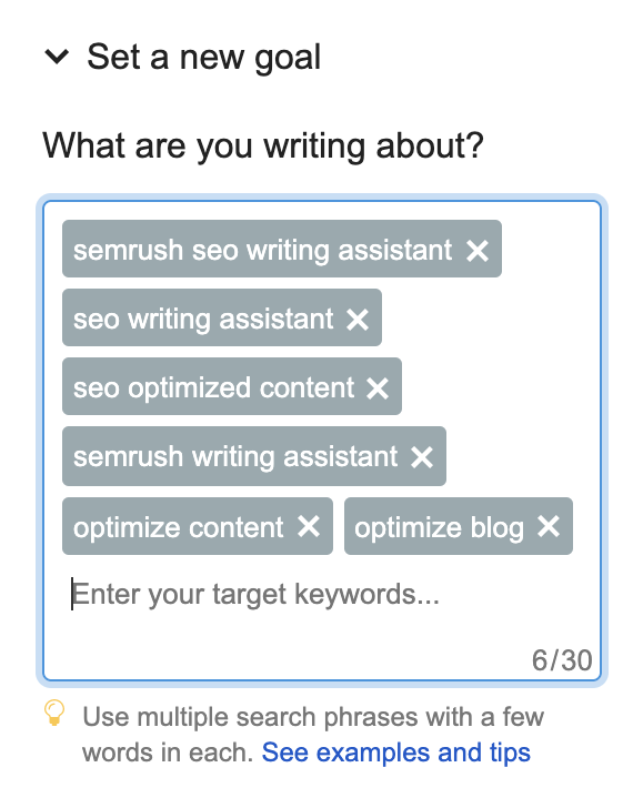 semrush seo writing assistant