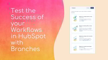 HubSpot Update: Branches in Workflows
