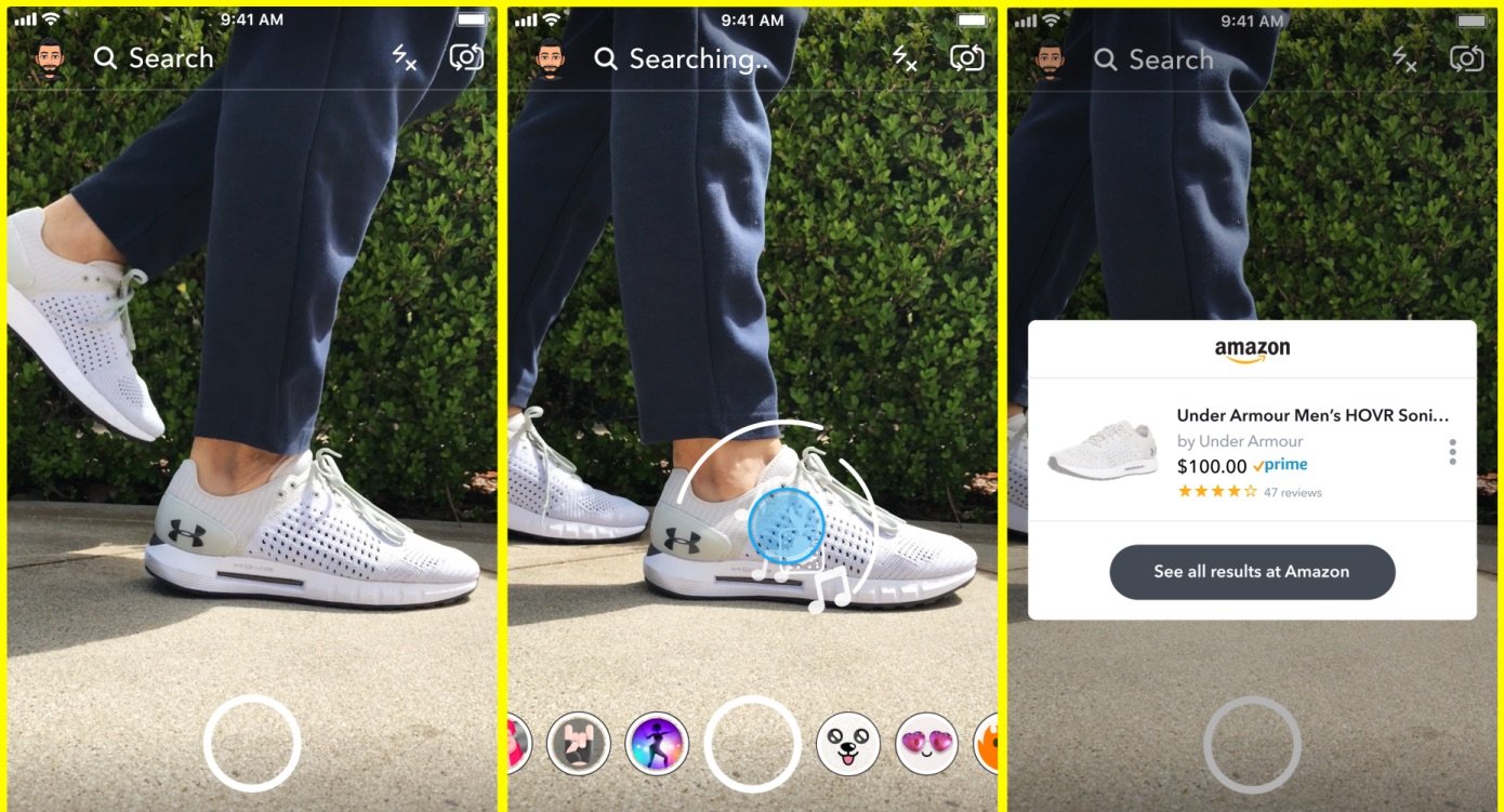 New snapchat amazon feature