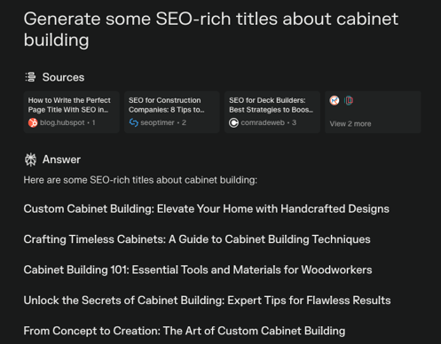 seo title recommendations