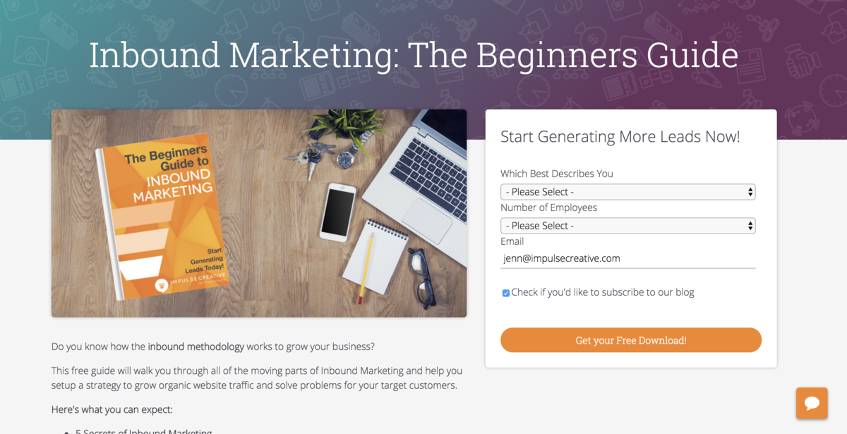 beginners-guide-to-inbound-marketing-impulse-creative-landing-page