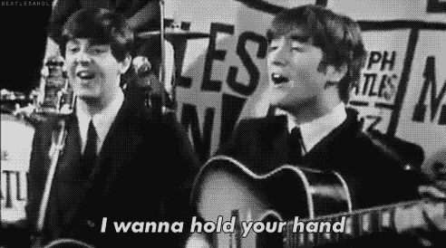 hold your hand beatles gif