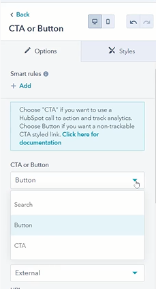 CTA choice - HubLMS - How to Use the CTA or Button Module