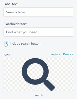 search button icon - HubLMS - Using the Evolve Search Input Module